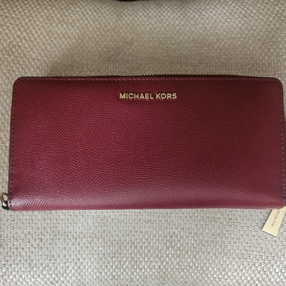 Michael Kors Large Dark Cherry Wallet